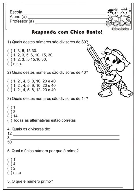 questões de múltiplos e divisores 6 ano